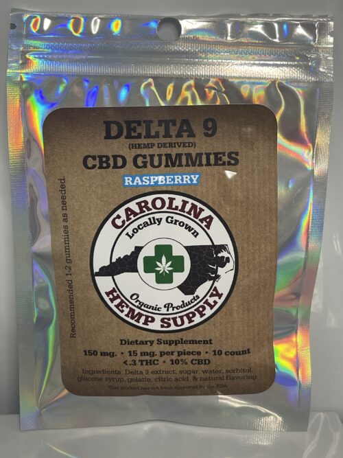Delta 9 gummy 150mg raspberry