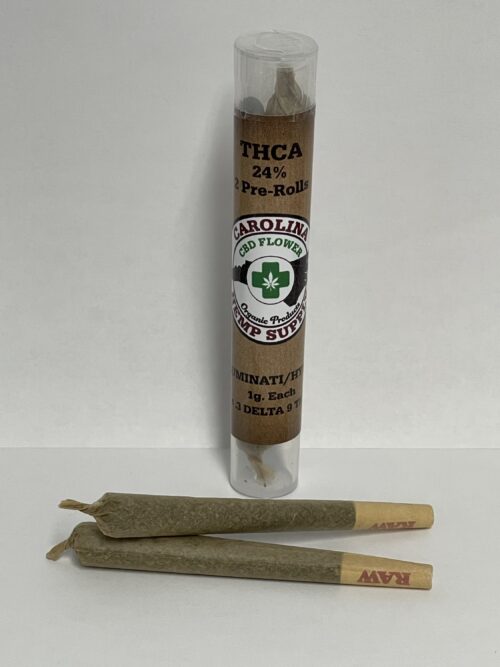 THCA pre roll 2pk illuminati (hybrid)